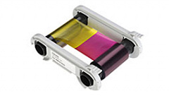 Полноцветная лента (YMCFKO) с УФ панель на 200 оттисков с чистящим роликом в Волжском